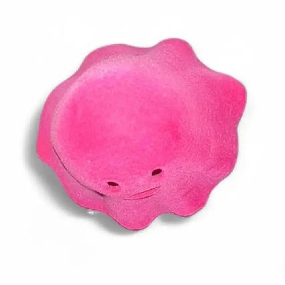 Hot Electric Pink Velvet Flocked Ghost Statue Figure Decor Dopamine Creepycute